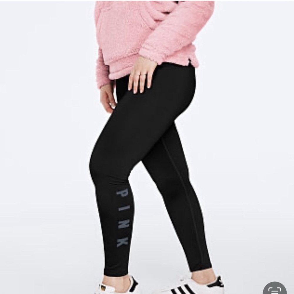 Victoria’s Secret Pink Cozy Fleece lined leggings M